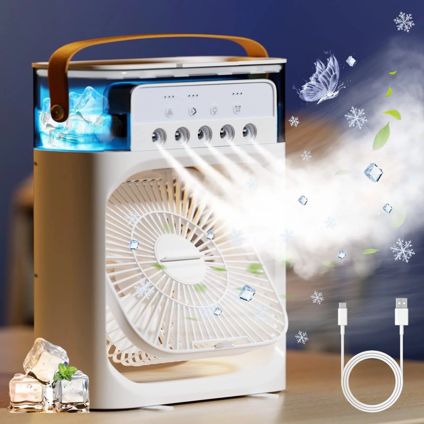 Ventilador Humidificador De Nebulización🪭