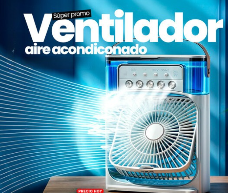 Ventilador Humidificador De Nebulización🪭